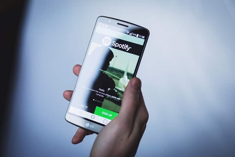 android teléfono spotify app aplicaciones escuchas spotify