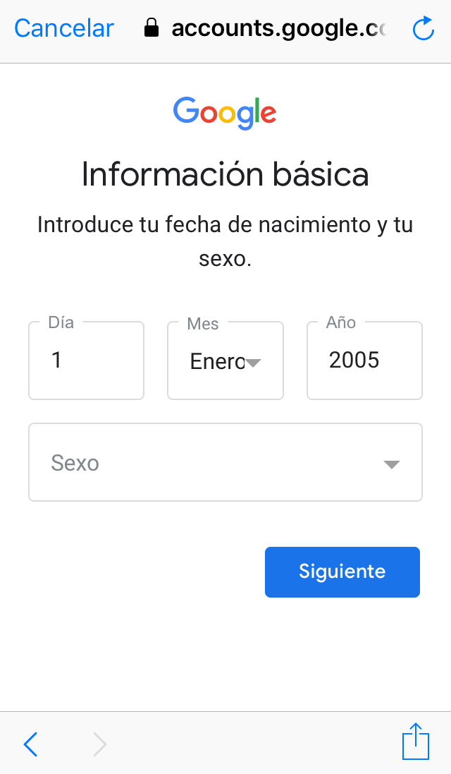 crear gmail sin numero