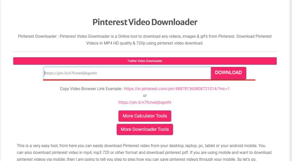 Experts PHP para descargar videos de pinterest