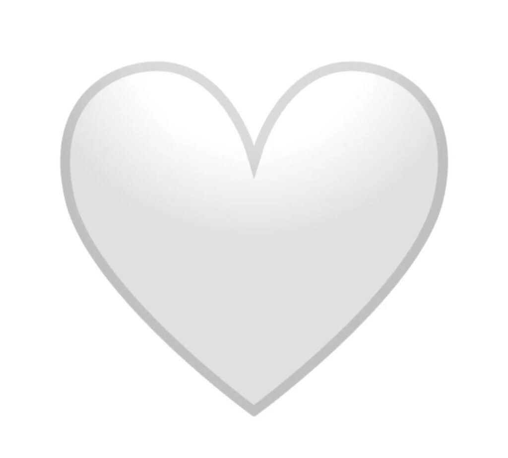 significado emoji corazon blanco