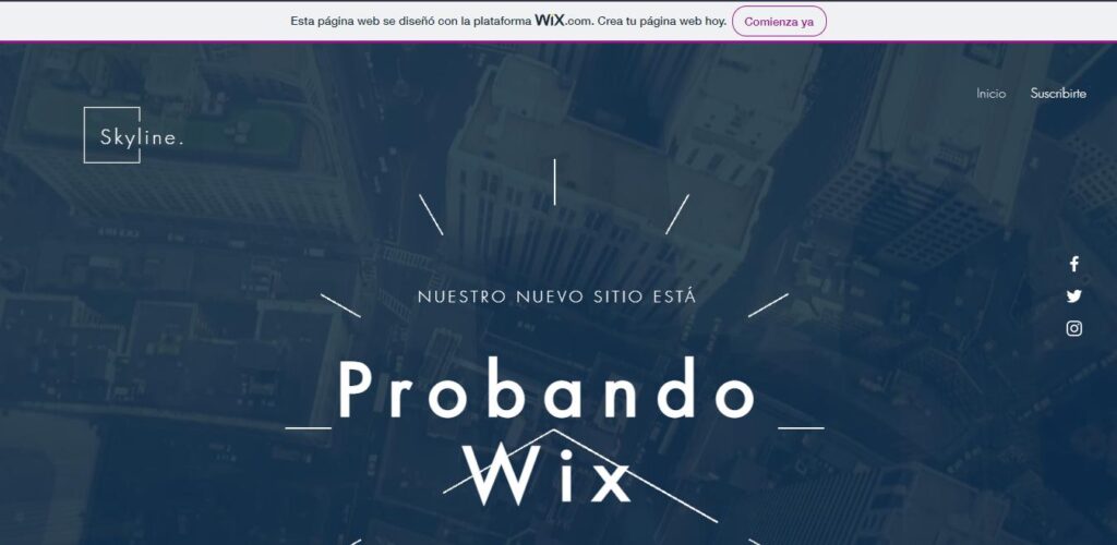 Sitios Web 100% gratis en Wix