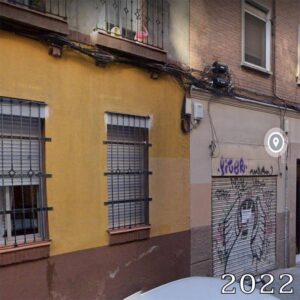 Street View de una calle en Madrid en el año 2022.