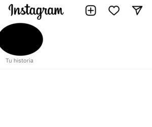 Perfil de un usuario de Instagram con el texto “Tu historia”.