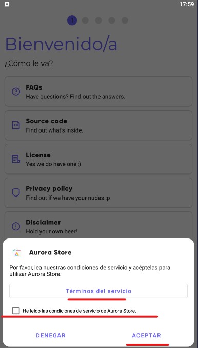 Como usar Aurora App Store