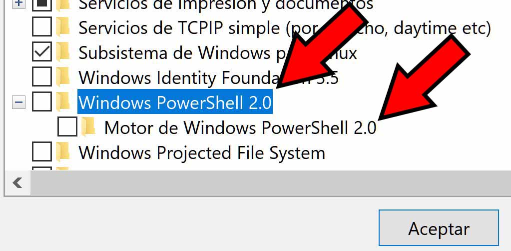 Apartados “Motor de Windows PowerShell 2.0” y “Windows PowerShell 2.0”.