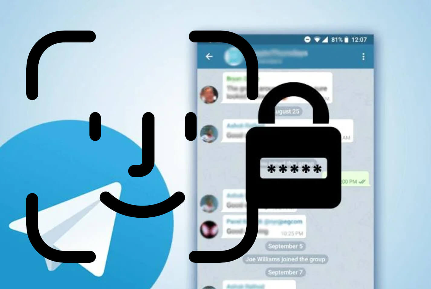 Proteger telegram con Face ID