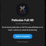 Canales de cine en Telegram