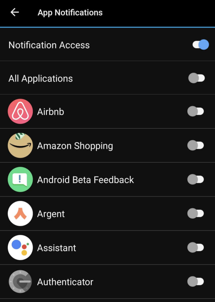 Garmin notifications set up