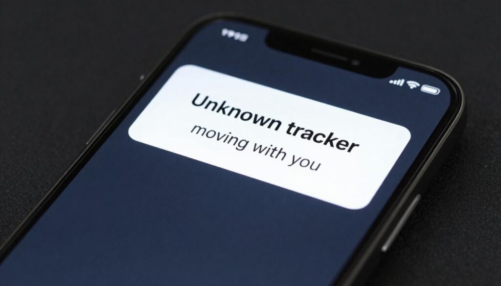 Aviso de AirTag desconocido detectado en un iPhone