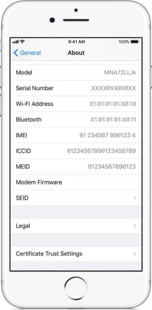 find fake iphone serial number