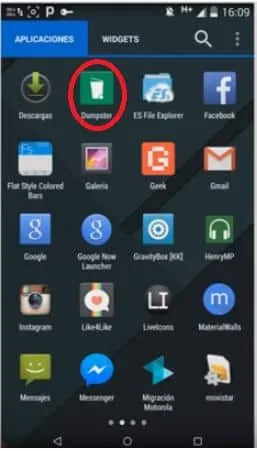 dumpster Recuperar Fotos Eliminadas en dispositivos Móviles