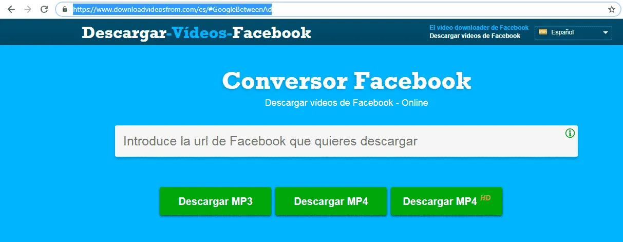 convertidor online de videos de facebook