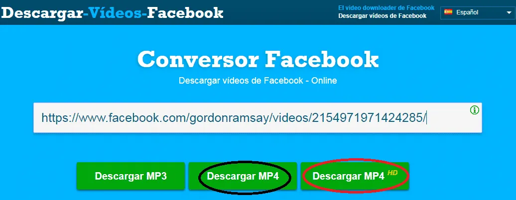 descargar videos facebook en mp4