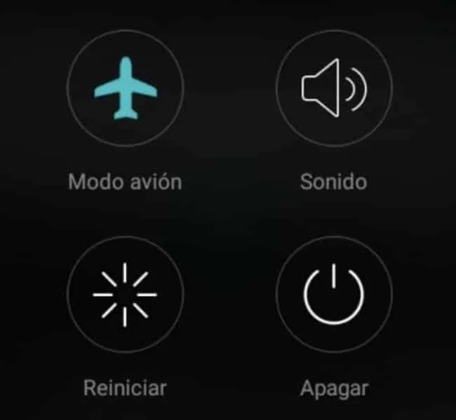 Activar modo avión en android