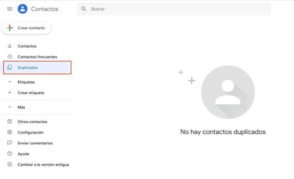 eliminar contactos duplicados desde gmail
