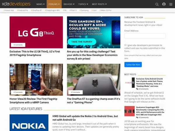 Descarga archivos app en XDA Developers