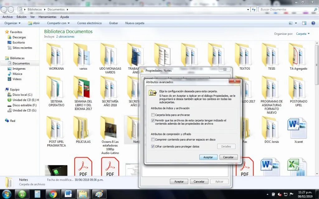 Como cifrar carpetas y archivos en windows