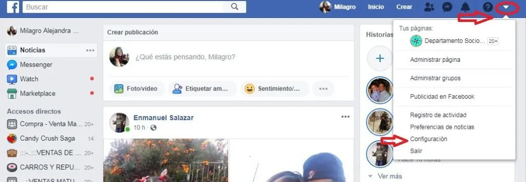 ¿Cómo iniciar sesión en Facebook haciendo clic en la foto de perfil? Paso 1
