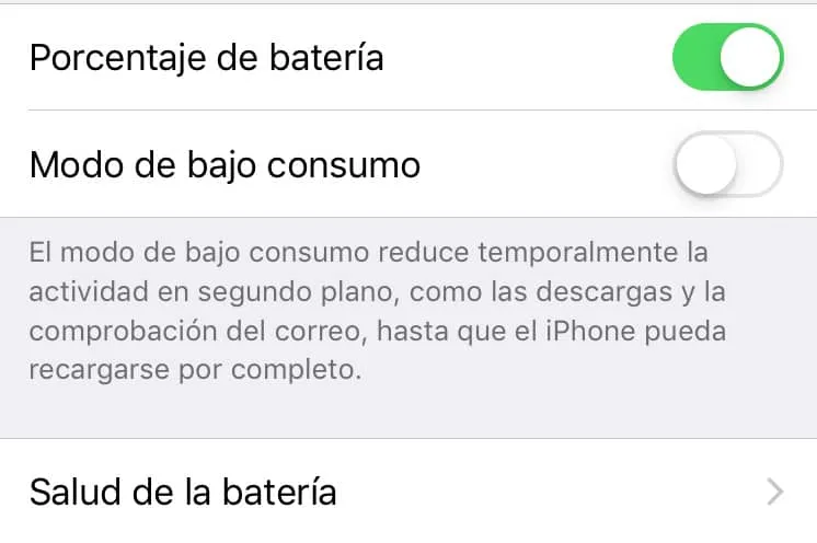 calibrar bateria de un iPhone o iPad