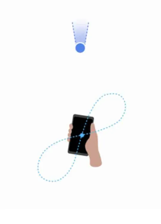 como calibrar la brújula en google maps