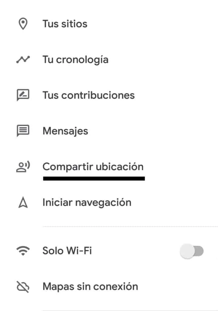 compartir ubicación en google maps