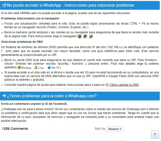 Whatsapp no funciona bien