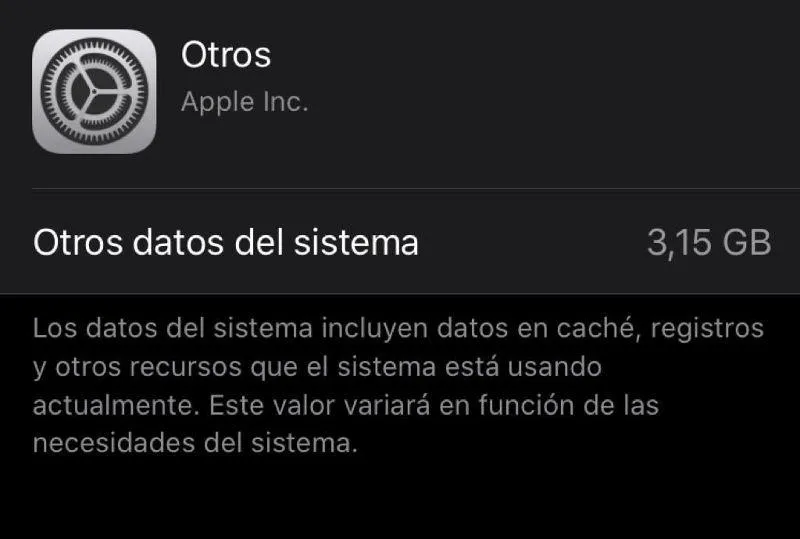 borrar otros datos de sistema
