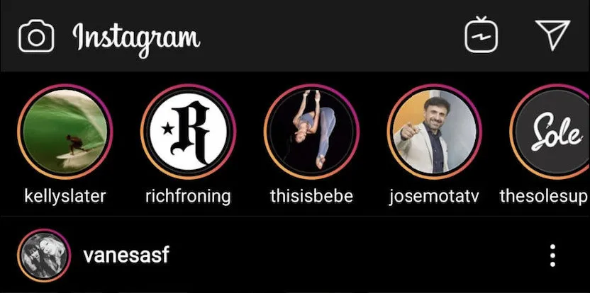 compartir historias de instragram