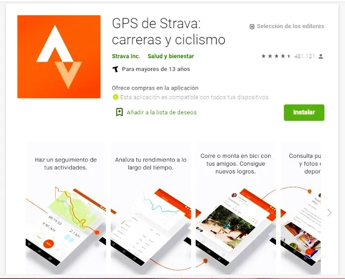 sträva apps para deportistas