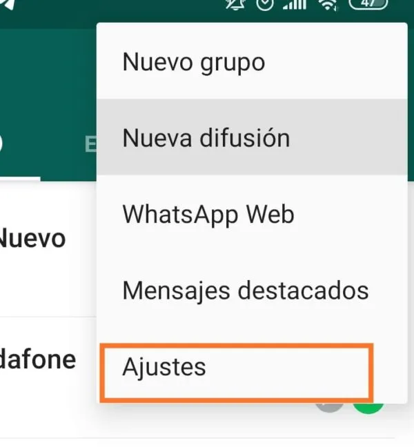 Ajustes whatsapp bloqueo por huella