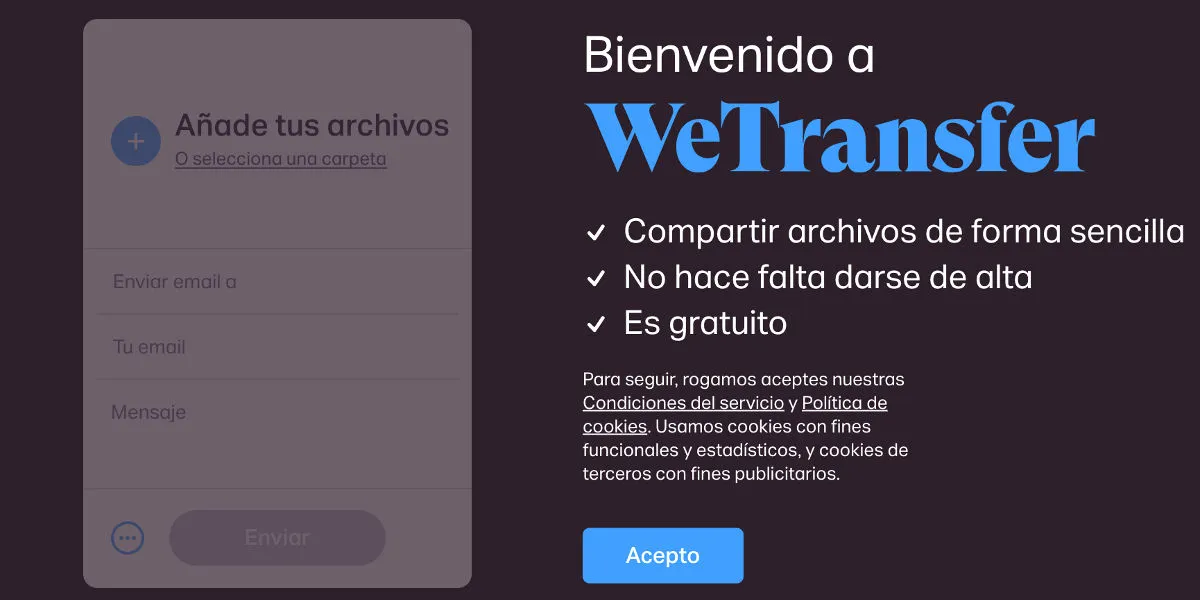 Como usar Wetransfer