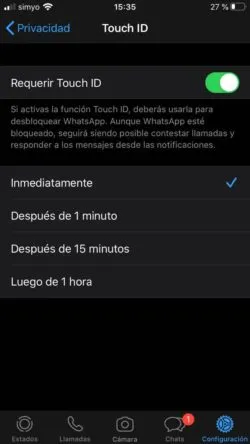 intervalo de tiempo en whatsapp