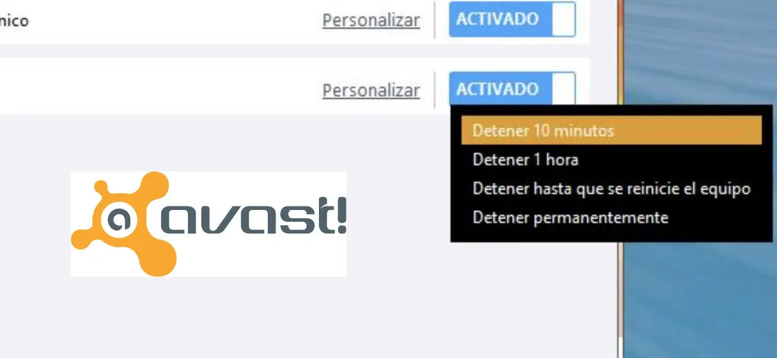 desactivar virus temporalmente