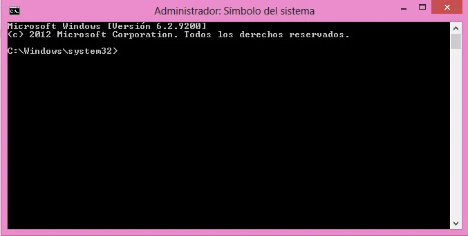 Símbolo del sistema, cmd, command, consola, windows