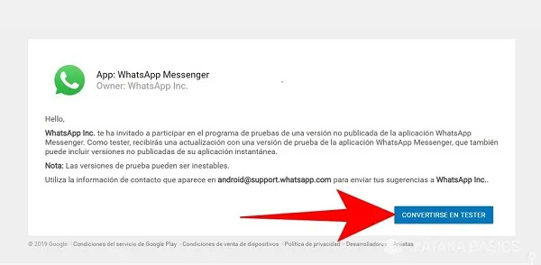 Whatsapp Beta para Android
