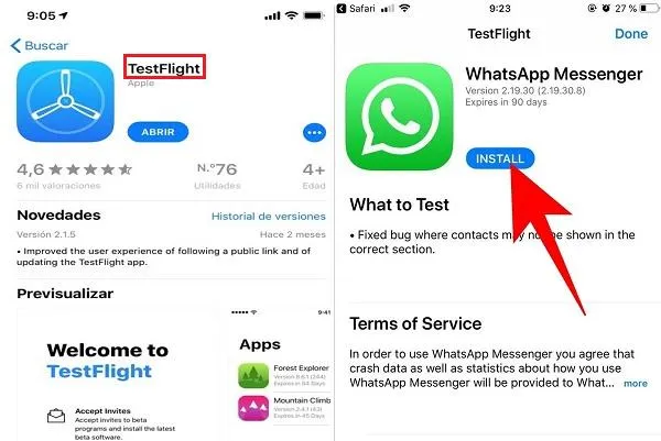 Whatsapp Beta para Iphone