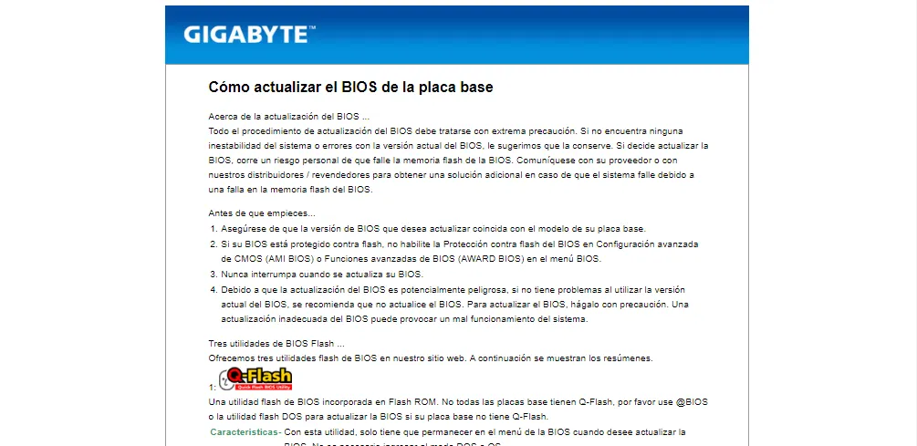 Cómo actualizar la BIOS