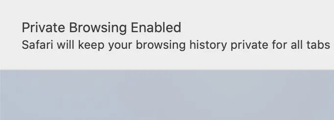 ventana privada en safari