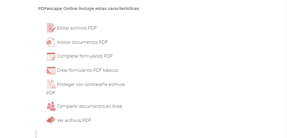 Para qué sirve PDFescape