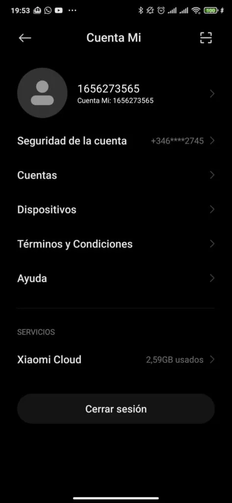 activar xiaomi cloud