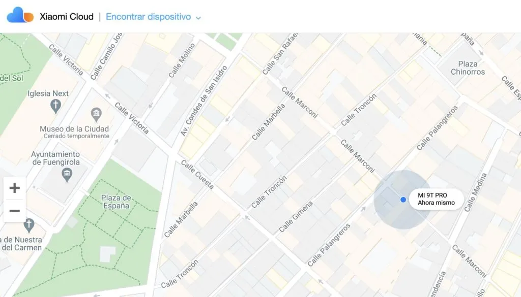 encontrar xiaomi perdido o robado