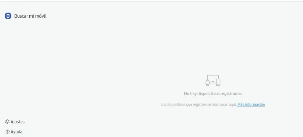 Mapa en donde debe salir tu móvil de Samsung.