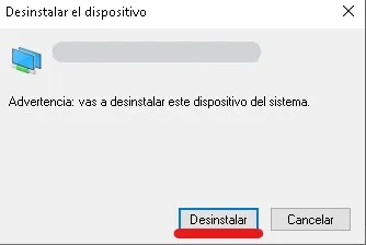 desinstalar adaptador de red en windows