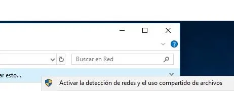 Opción “Activar la detección de redes”.