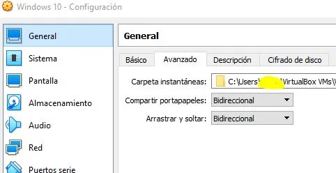 Funciones de “Compartir portapapeles” y “Arrastrar y soltar” en modo “bidireccional”.