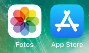 App “Fotos” de un iPhone.