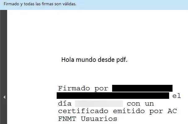 PDF firmado digitalmente por Autofirma, el cual muestra la firma visible de Autofirma.