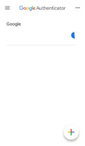 Ventana de la app Google Authenticator, el cual muestra los códigos de una cuenta de Gmail de un usuario.