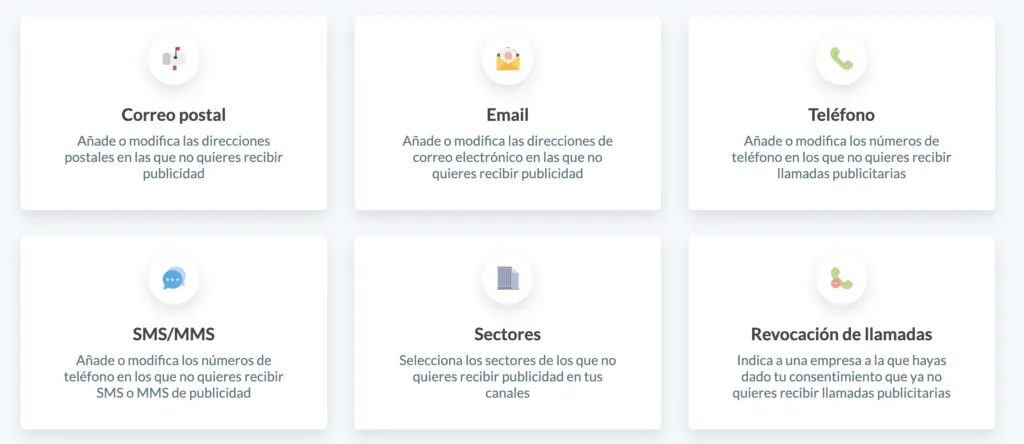 tipos de bloqueos en lista robinson