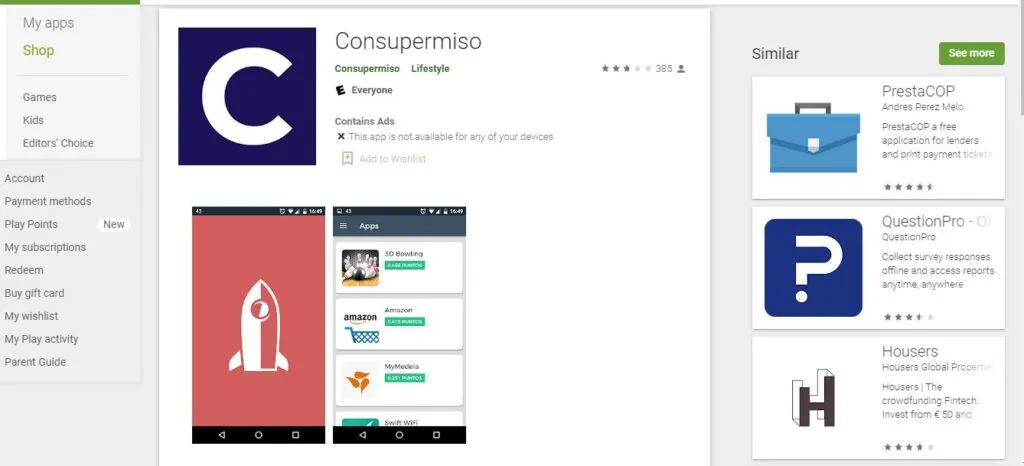 app de consupermiso.com
